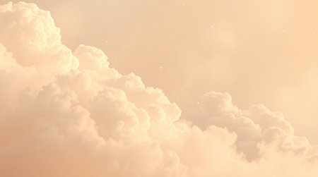 Beautiful sky background with tiny clouds. 3d rendering illustration.