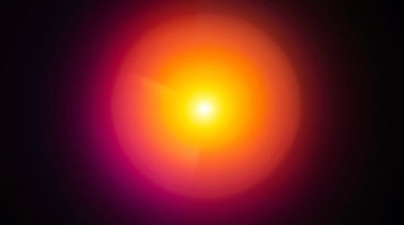 Lens Flare Shot in Studio over Black Background. Easy to add as Overlay or Screen Filter.