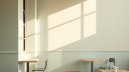 Interior of a modern cafe. 3d rendering, 3d illustration