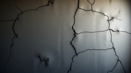 Cracks on the wall. Cracks in the wall. Background.