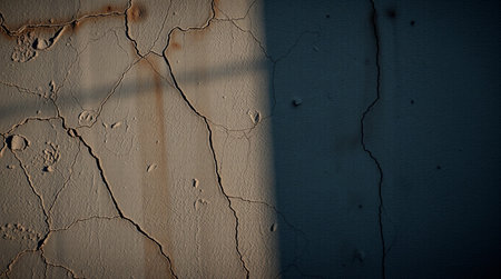 grungy wall - Sandstone surface background with light and shadowの写真素材