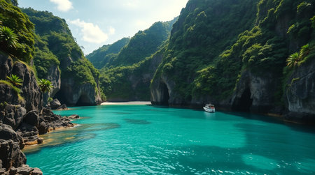 Beautiful view of El Nido, Palawan island, Philippines