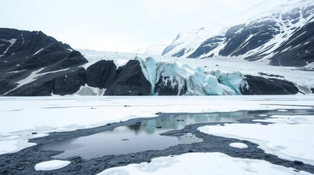 Icebergs in Glacier Lagoon, Patagonia, Argentinaの写真素材