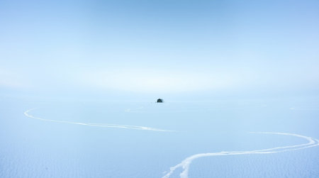 Beautiful view of the island in the middle of the ocean.