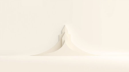 3d rendering of a white background with a hole in the middleの写真素材