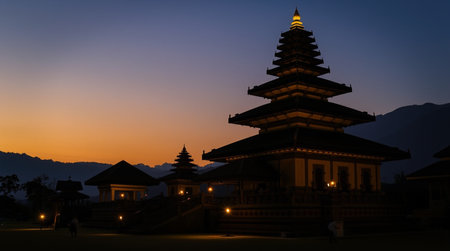 Sunrise at Pashupatinath Temple, Kathmandu, Nepal