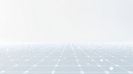 Abstract technology background with dots and lines. Big data visualization. 3D rendering