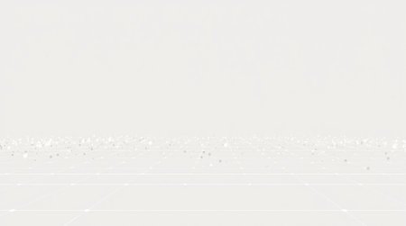 3d rendering of a white background with a grid of white diamondsの写真素材