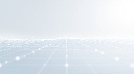 3d rendering of abstract technology background. Network connection structure. Digital data...
