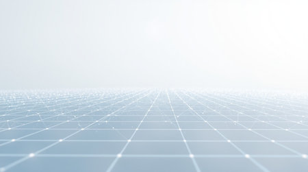 abstract technology background with connection lines and dots. 3d rendering