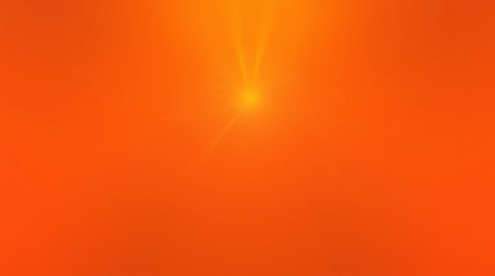 Orange background with some smooth lines in it and some rays in it