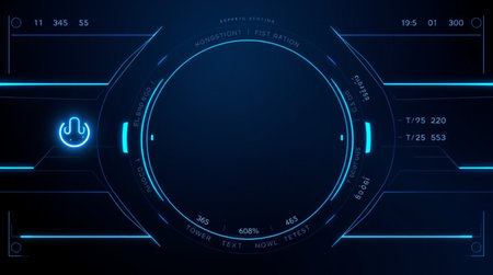 Futuristic user interface HUD. Interface concept. Vector illustration.