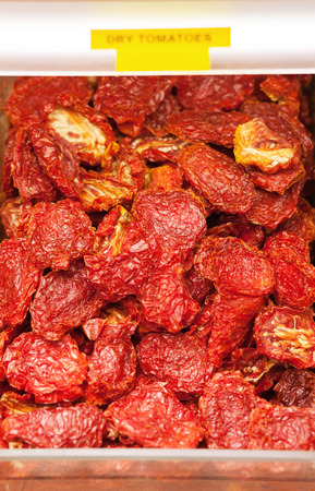 Dried tomatoes. Closeup pictureの写真素材