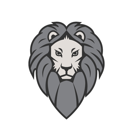 Lion head iconのイラスト素材