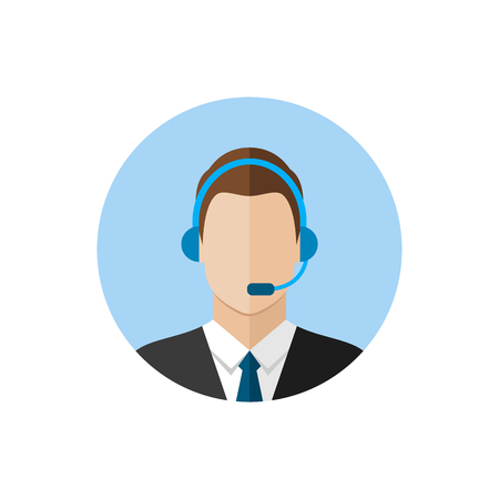 Call center operator icon.のイラスト素材