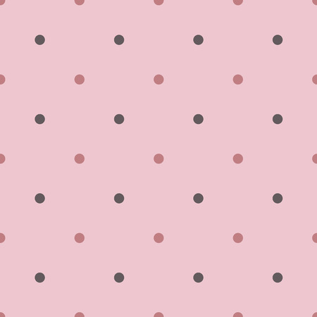 Seamless polka pattern. Baby girl dotted backgroundのイラスト素材