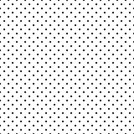 Seamless monochrome polka dot pattern. Dotted backgroundのイラスト素材