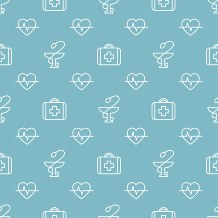 Seamless medical patternのイラスト素材