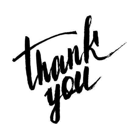 Thank you handwritten inscriptionのイラスト素材
