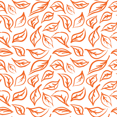 Seamless foliage pattern. Gold leaf backgroundのイラスト素材