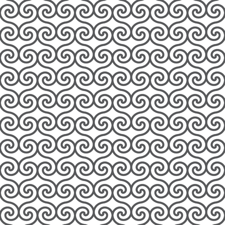 Abstract seamless pattern. Simple geometric line background. Vector illustration. Black and white textureのイラスト素材