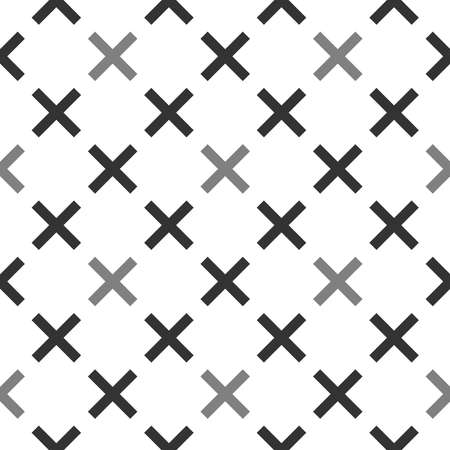 Seamless abstract geometric pattern with crosses. Modern stylish textureのイラスト素材