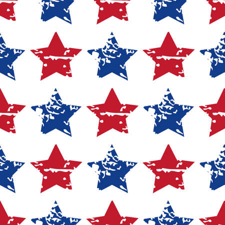 Vector seamless star pattern. Modern stylish textureのイラスト素材