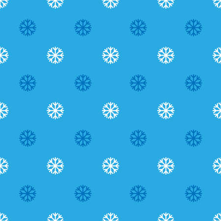 Vector seamless snowflakes pattern. Snowfall winter backgroundのイラスト素材