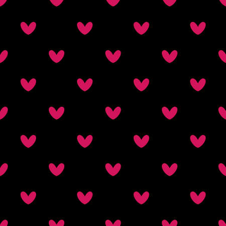 Vector seamless heart pattern. Valentines day background.