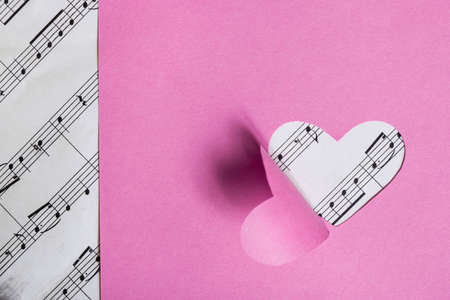 Paper Valentine cardの写真素材