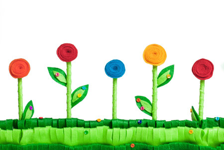 Flower Field  Feltの写真素材