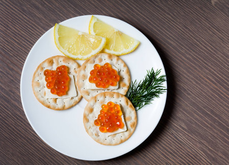 Red Caviar Breakfastの写真素材