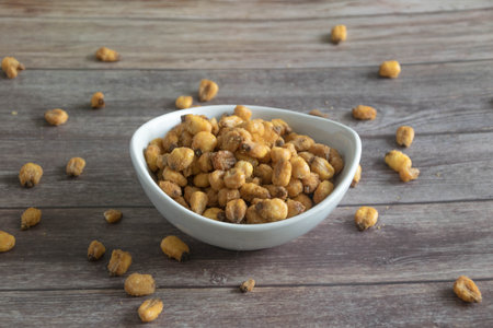 nuts in a wooden bowl