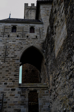Detail of the medieval castle in Smederevo, Serbiaの写真素材