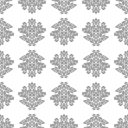 Damask seamless pattern intricate design. Luxury royal ornament, victorian texture for wallpapers, textile, wrapping.のイラスト素材