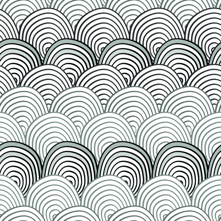 Black and white pattern with abstract fishscales. Can be used for desktop wallpaper or poster,for pattern fills, surface textures, web page backgrounds, textile and moreのイラスト素材