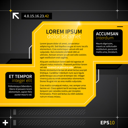 Modern techno background with two options. のイラスト素材