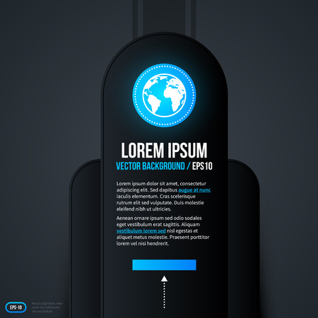 Vertical text background with blue elements. EPS10.のイラスト素材