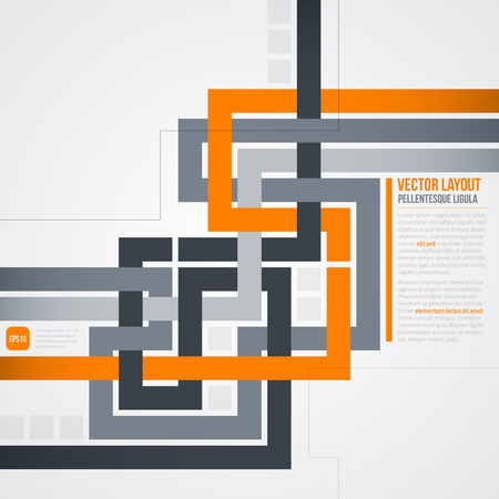 Futuristic background with crossing lines. EPS10.のイラスト素材