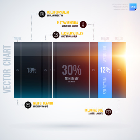 Infographics chart template. EPS10のイラスト素材