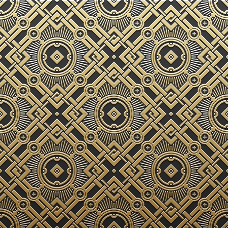 Golden metallic background with geometric pattern. Elegant luxury style.のイラスト素材