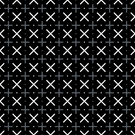 Neutral gray corporate background with elegant crosses. Seamless vector pattern.のイラスト素材
