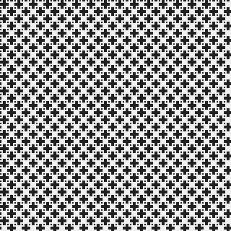 Simple pixelated pattern with monochrome geometric shapes. Useful for textile and interior design....
