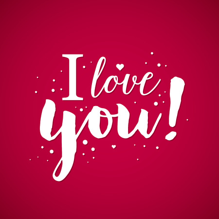 Valentine's Day background with text "I love you!". Useful for cards, invitations and valentines.のイラスト素材