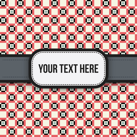Text background with colorful pixelated pattern. Useful for presentations, advertising and web design.のイラスト素材