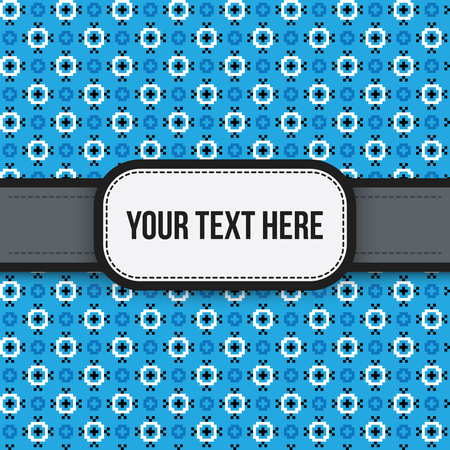 Text background with colorful pixelated pattern. Useful for presentations, advertising and scrapbooking.のイラスト素材