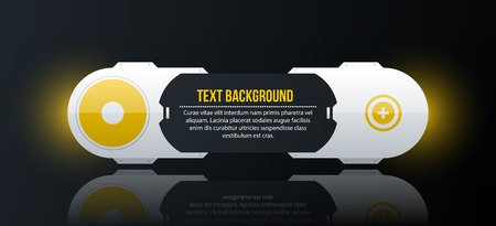 Glowing text background in hi-tech style on black backgroundのイラスト素材