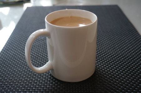 Hot milk teaの写真素材