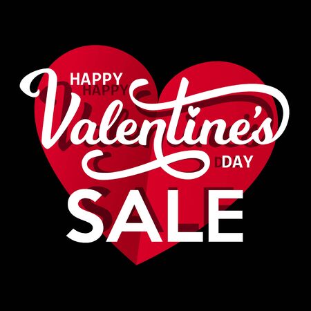 St. Valentine s Day Sale Decorative Designのイラスト素材