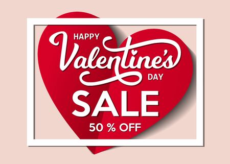 St. Valentine s Day Sale Decorative Designのイラスト素材